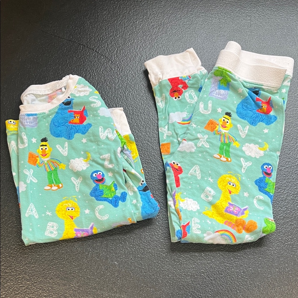 Little Sleepies Sesame Street 3T long sleeve pj set